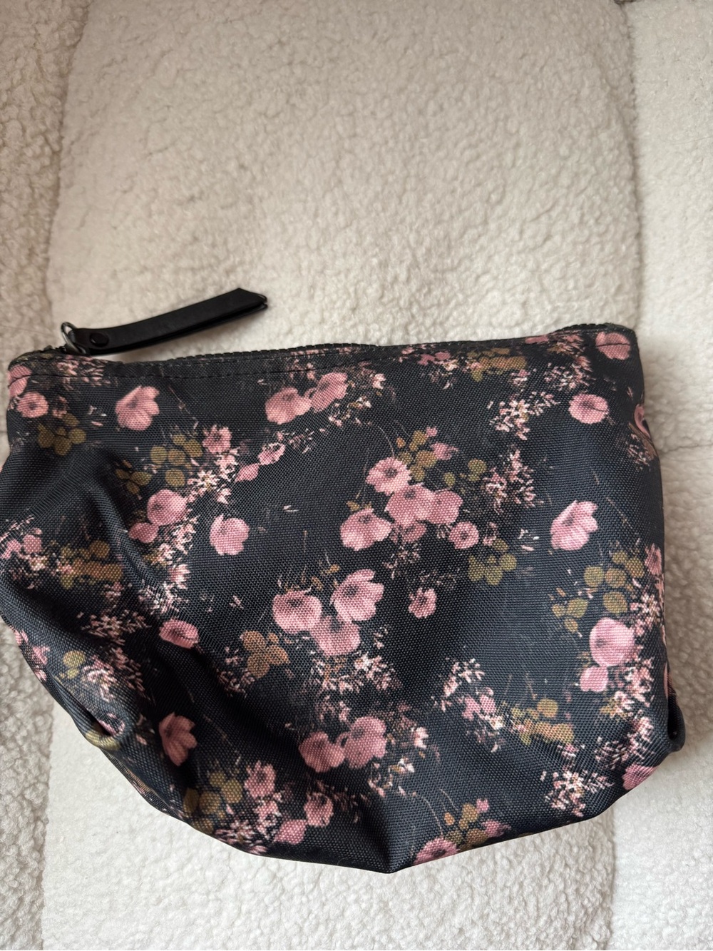 Floral makeup bag
